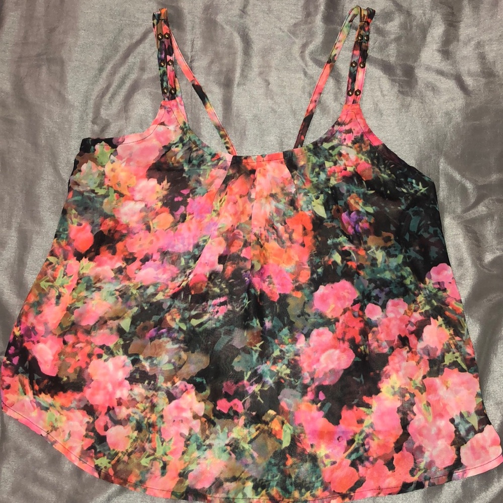 Decree floral tank top